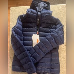 NEW WITH TAGS. Size 2/M Save the Duck packable lightweight coat.